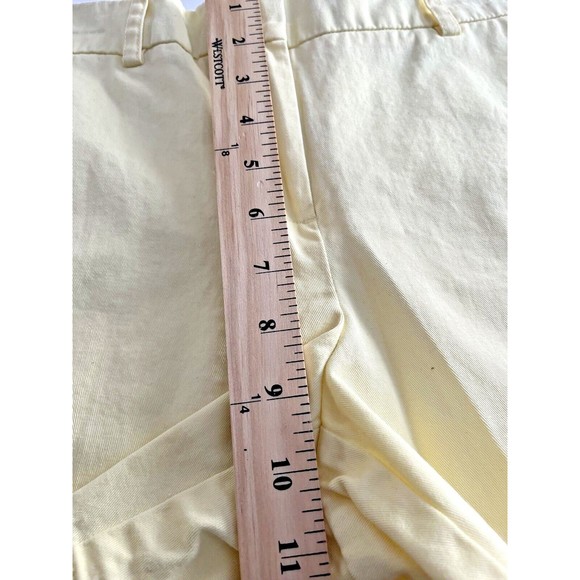 SANDRO Chino Shorts Yellow Women's Size 10 Mid Rise 5 inch inseam - Picture 5 of 6